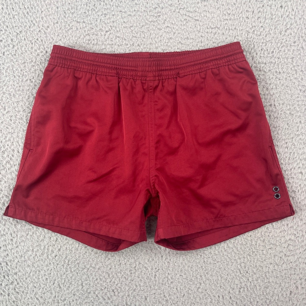 Ron Dorff Exerciser Shorts Mens M Lined Red Elastic Waist Drawstring 08SS11FR